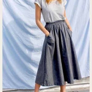 EUC Curator SF Fawn Midi Circle Skirt